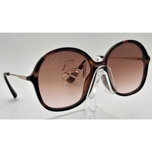 Vince Camuto Oversized Tortoise Sunglasses Gradient Lenses Etched Signature K7